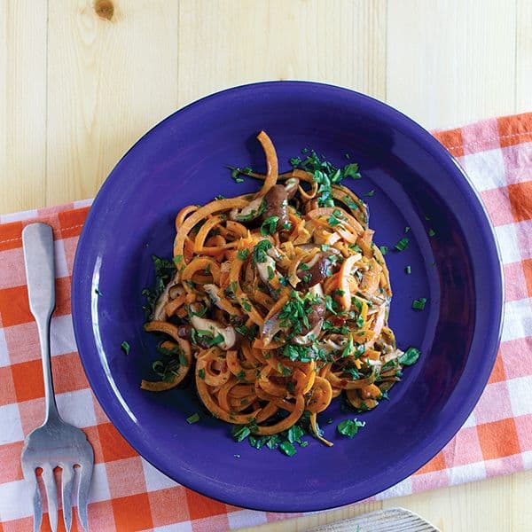 Asian Mushroom Sweet Potato Noodles Image