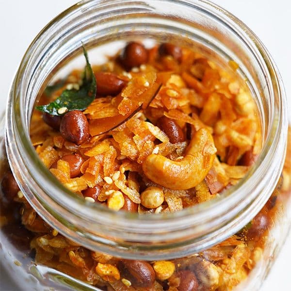Flattened rice mixture (Spicy snack mix) Image